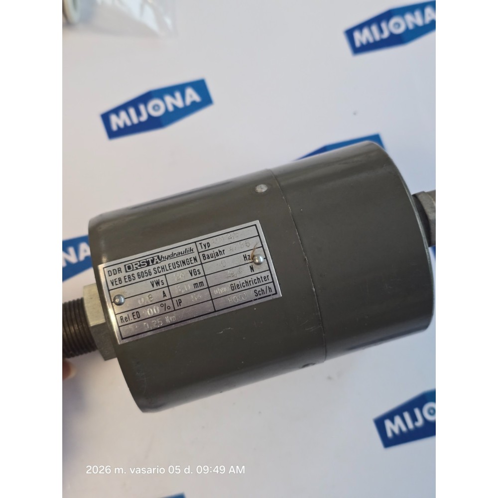 DDR ORSTA HYDRAULIK VEB EBS 6056 SCHLEUSIINGEN TYP GM 2,5 CONTROL MAGNET