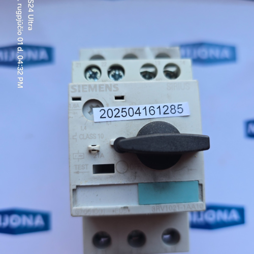 Siemens SIRIUS 3RV1021 1AA10 Motor Protection Circuit Breaker 1,1- 1,6A