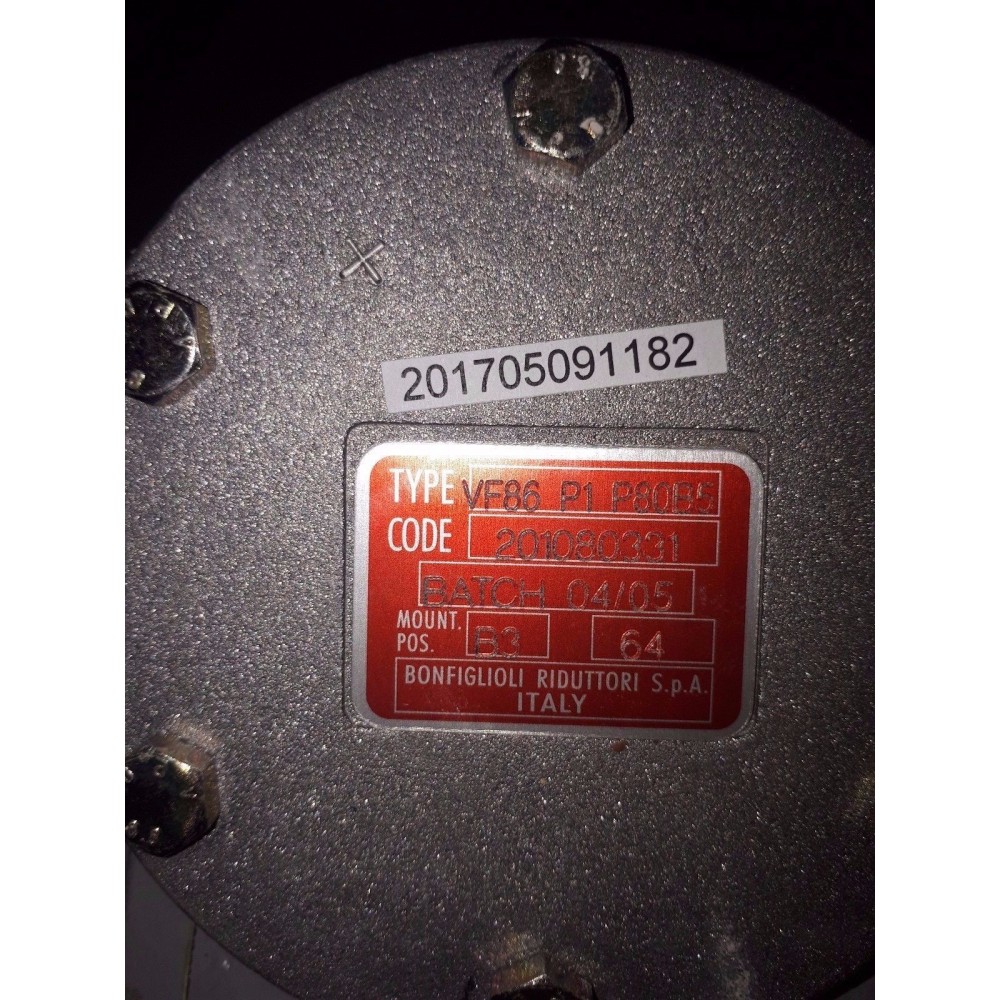 BONFIGLIOLI GEAR SPEED REDUCER VF 86 P1 P80B5 201080331