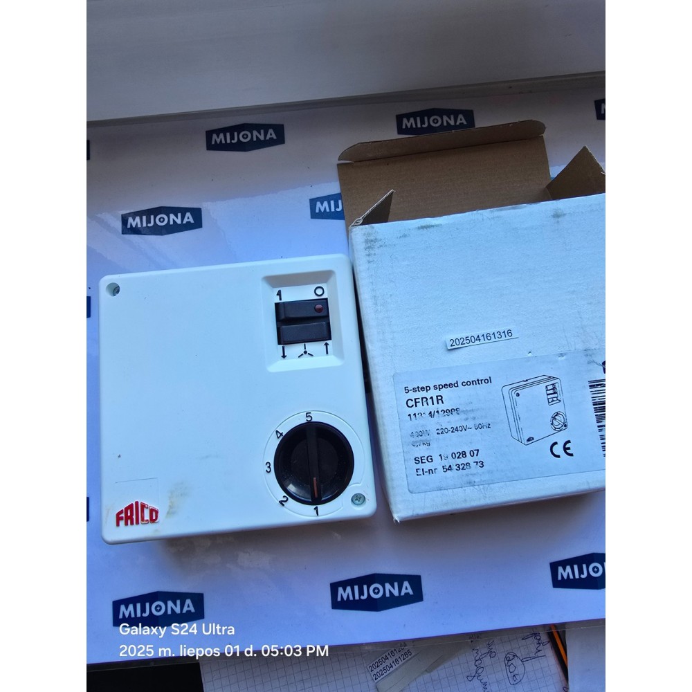 FRICO 5 STEP SPEED CONTROL CFR1R 220 240V 50HZ (new old stock) FRICO 5 STEP SPEED CONTROL CFR1R 220 240V 50HZ (new old stock)