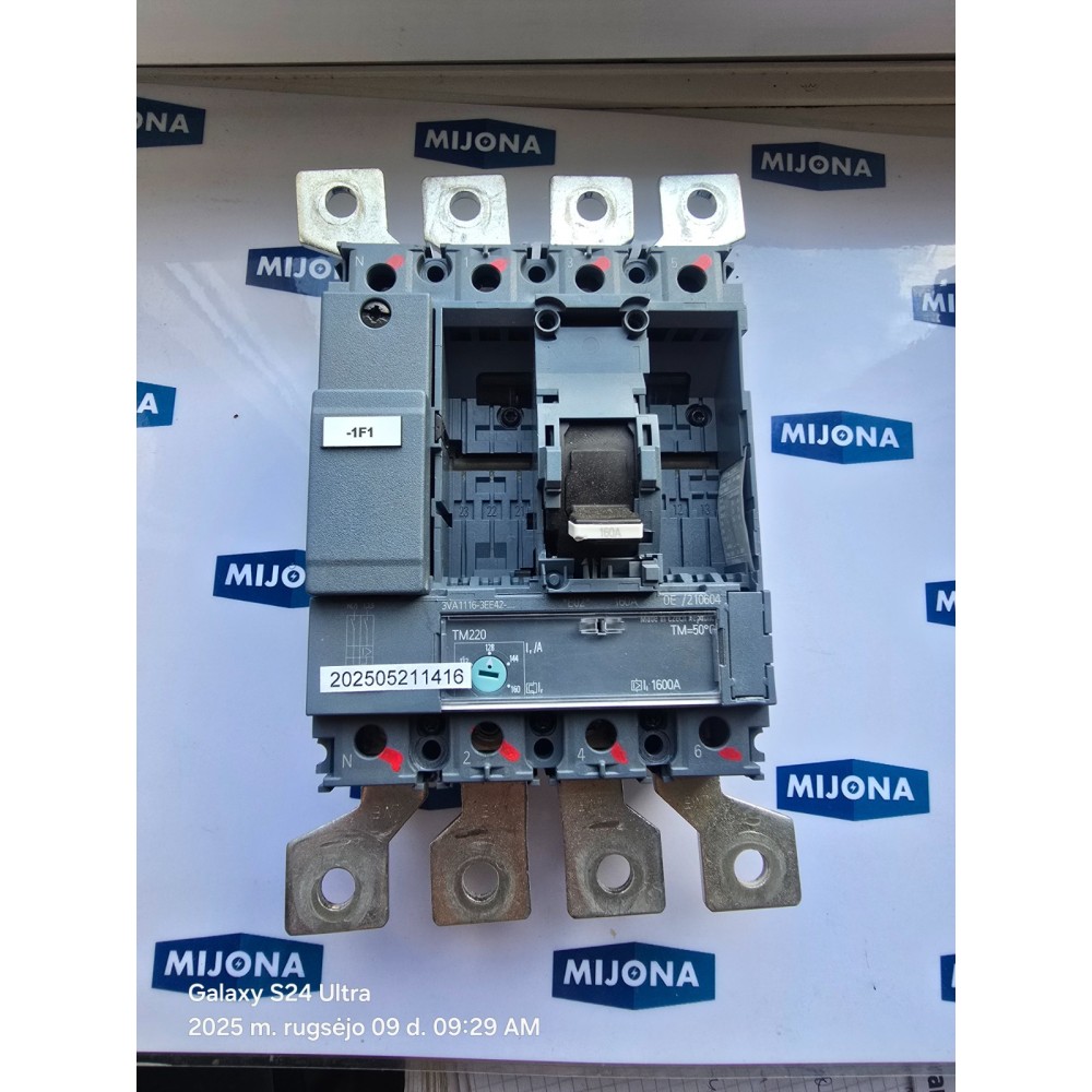Siemens 3VA1116-3EE42-0AA0 DISASSEMBLED FROM NEW EQUIPMENT 3VA1116-3EE42-0AA0