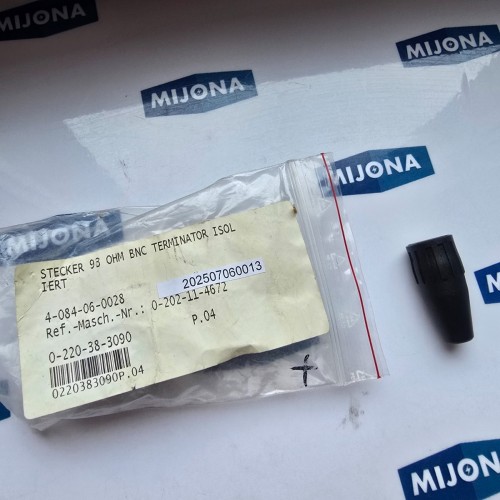 BNC STECKER 93 OHM BNC TERMINATOR ISOL I ERT 4 084 06 0028 (New oldd stock) BNC STECKER 93 OHM BNC TERMINATOR ISOL I ERT 4 084 06 0028 (New oldd stock)