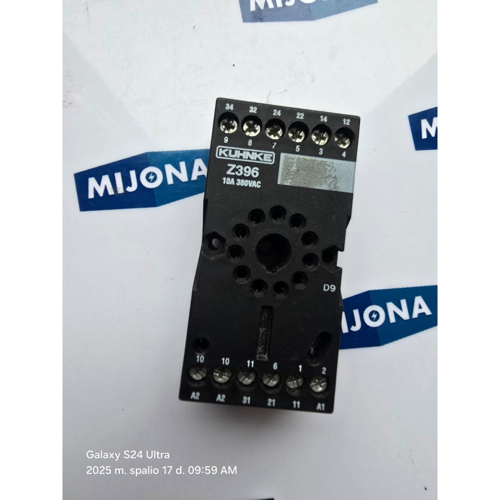 Kuhnke UNIVERSAL Z396 RELAY BASE 10A 380V Kuhnke UNIVERSAL Z396 RELAY BASE 10A 380V