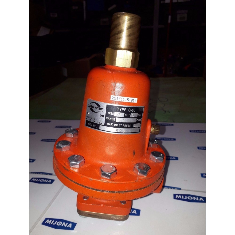 Cash Acme G-60 Pressure Reducing Valve Ser.no 9261BK (new old stock) Cash Acme G-60 Pressure Reducing Valve Ser.no 9261BK (new old stock)