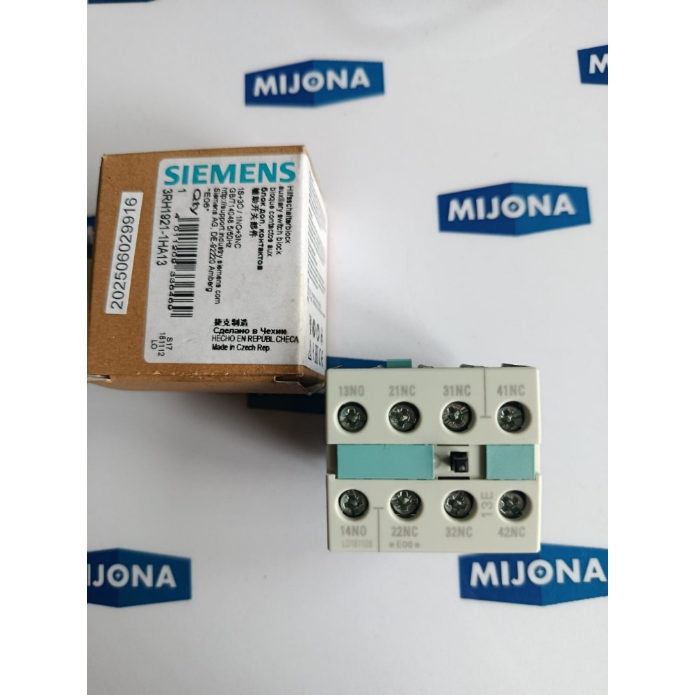 Siemens 5SX23 480V Q 92 183 C 1,6 CIRCUIT BREAKER 3RH1921 1HA13 (New old stock) Siemens 5SX23 480V Q 92 183 C 1,6 CIRCUIT BREAKER 3RH1921 1HA13 (New old stock)