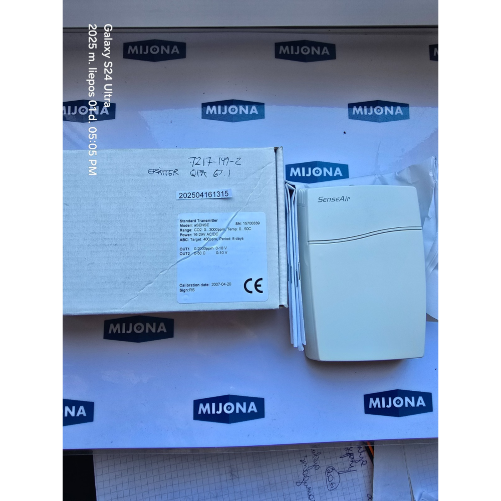 SENSEAIR SenseAIR STANDART TRANSMITTER aSENSE 15700339 16-29V DC (new old stock)