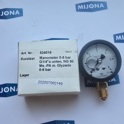 AFRISO RF 50Gly G1/4 rad 85064601 0-6 BAR  NEW OLD STOCK