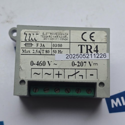 ELETTROMECCANICA TESSARO MARINO SRL TM TR4 F 3A ,AX 2,5A 50HZ 0-207V