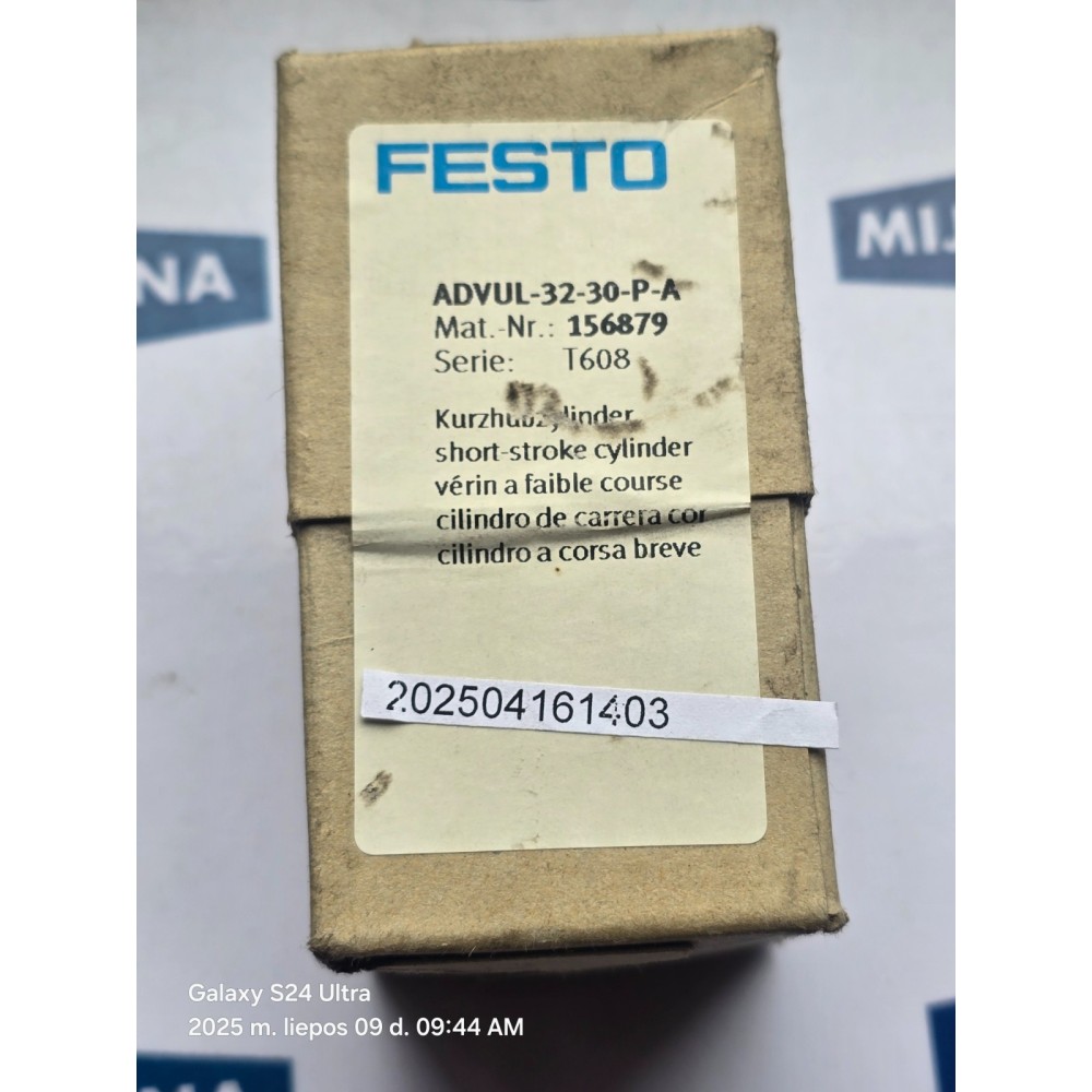 Festo ADVUL 32 30 P A Short stroke cylinder ADVUL-32-30-P-A 156879 NEW OLD STOCK