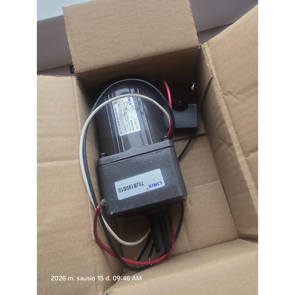 LINIX YN70 8RPM 400022-180 MOTOR 220V 50HZ 20W 0,25A (new old stock) LINIX YN70 8RPM 400022-180 MOTOR 220V 50HZ 20W 0,25A (new old stock)