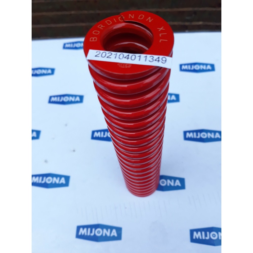 BORDIGNON XLL 2002R38202 spring Feder 38MM L=202MM red rot (new old stock)