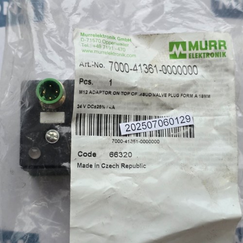 Murr Elektronik 7000 41361 0000000 66320 M12 ADAPTOR ON TOP Murr Elektronik 7000 41361 0000000 66320 M12 ADAPTOR ON TOP