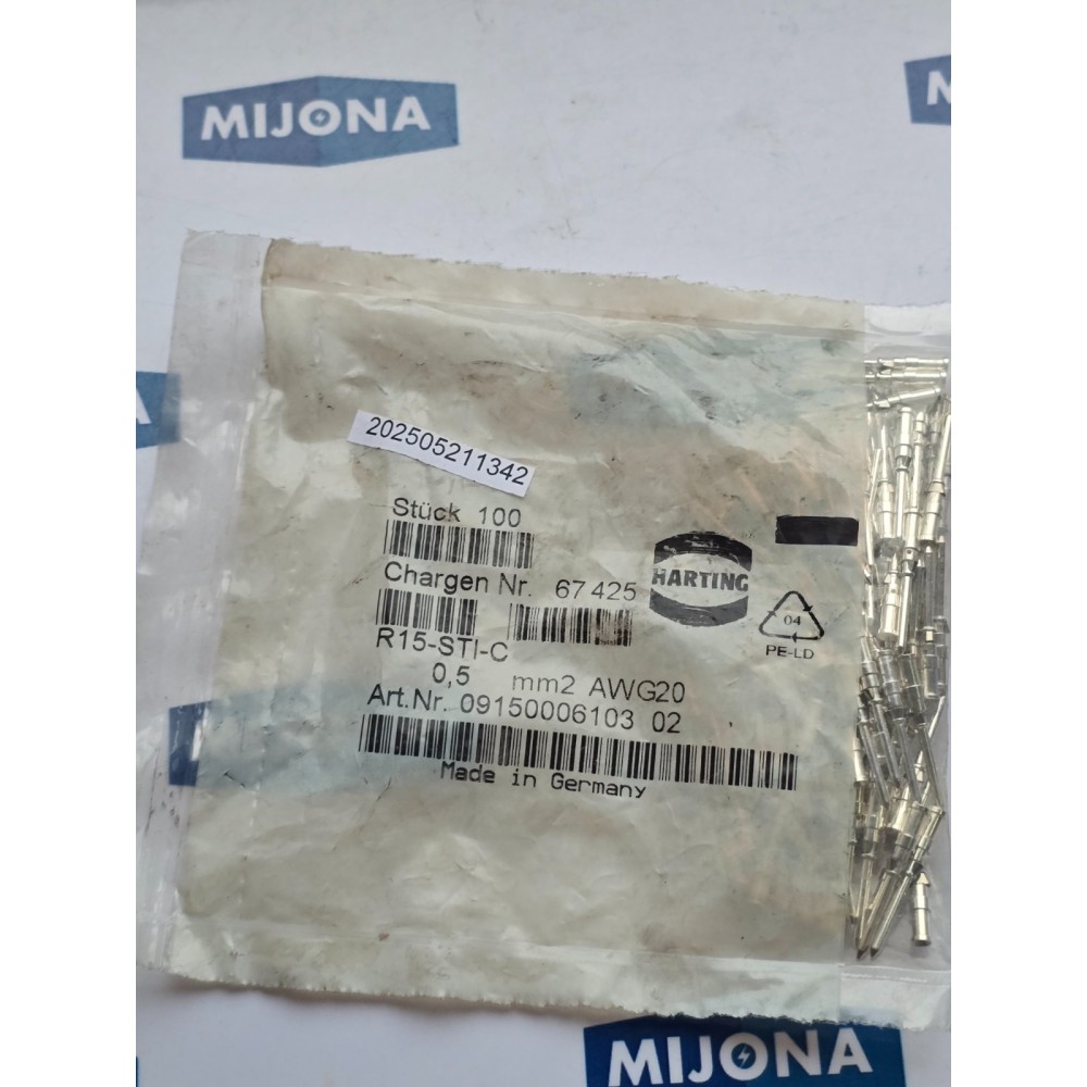 Preis pro 100 Stück Harting R15 STI C  0,5 MM2 AWG 20 R15-STI-C (new old stock)