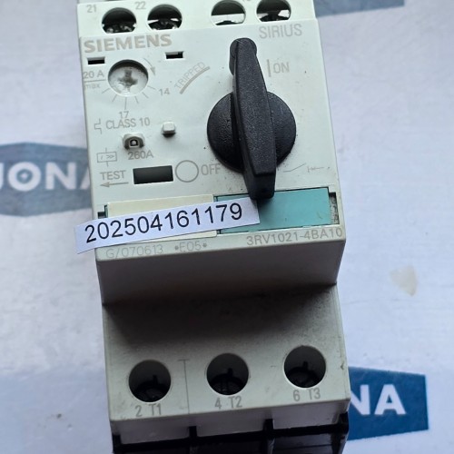 Siemens SIRIUS 3RV1021 4BA10 Motor Protection Circuit Breaker 14- 20A