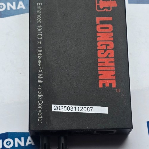 LONGSHINE ENHACED 10/100 TO BASE FX MULTI MODE CONVERTER 12VDC NEW OLD STOCK