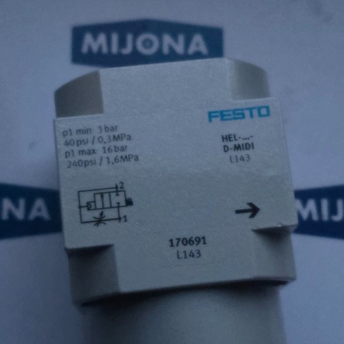 FESTO HEL D MIDI 170691 ON OFF VALVE HEL D-MIDI new old stock