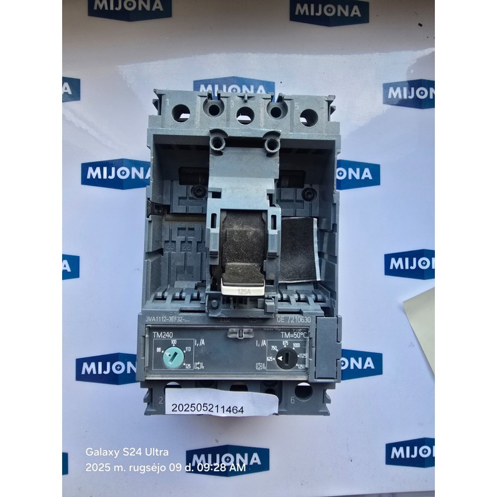 Siemens 3VA1112-3EF32-0AA0 DISASSEMBLED FROM NEW EQUIPMENT 3VA1112-3EF32-0AA0