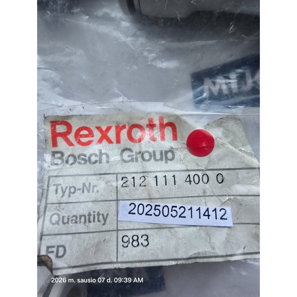 Rexroth BOSCH 212 111 400 0 2121114000 NEW OLD STOCK Rexroth BOSCH 212 111 400 0 2121114000 NEW OLD STOCK