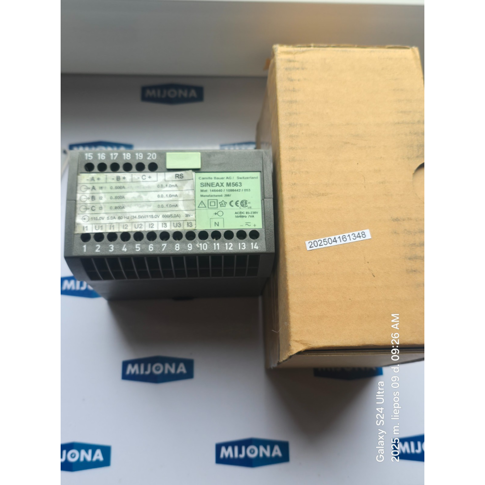CAMILLE BAUER AG SINEAX M563 146440 AC DC 85 230V 50 60HZ 7VA (NEW OLD STOCK)