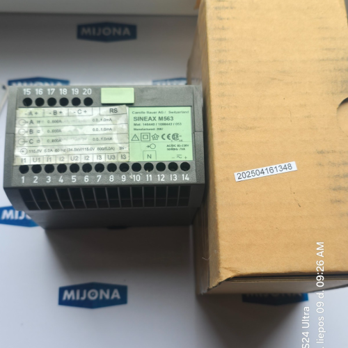 CAMILLE BAUER AG SINEAX M563 146440 AC DC 85 230V 50 60HZ 7VA (NEW OLD STOCK) CAMILLE BAUER AG SINEAX M563 146440 AC DC 85 230V 50 60HZ 7VA (NEW OLD STOCK)