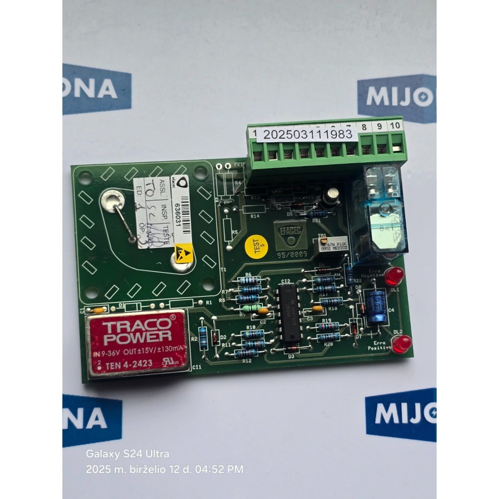 EFACEC 95/0009  BOARD MODULE 636031 TEST