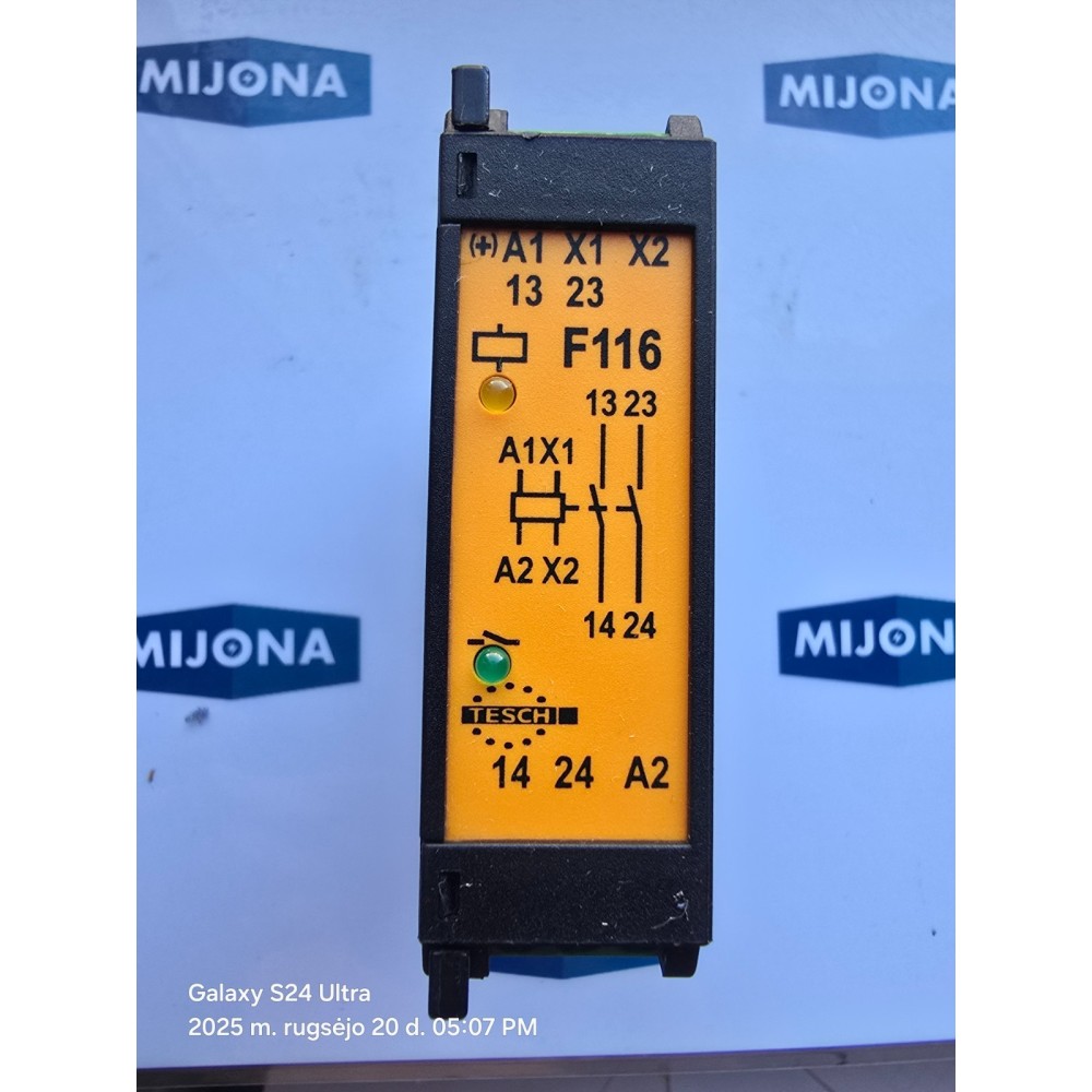 TESCH F116  24VAC DC 50 60HZ 250VAC F116X01