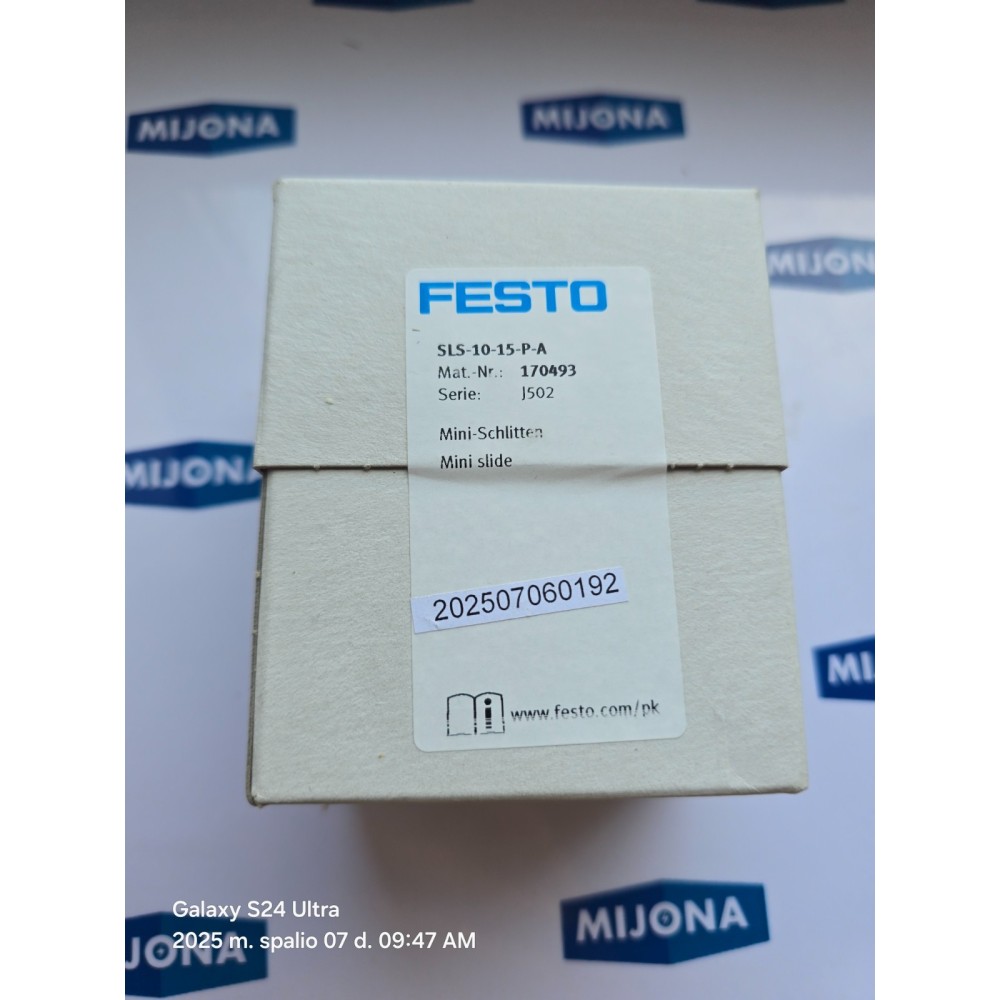 FESTO SLS-10-15-P-A 170493 SLS 10 15 P A MINI SLIDE