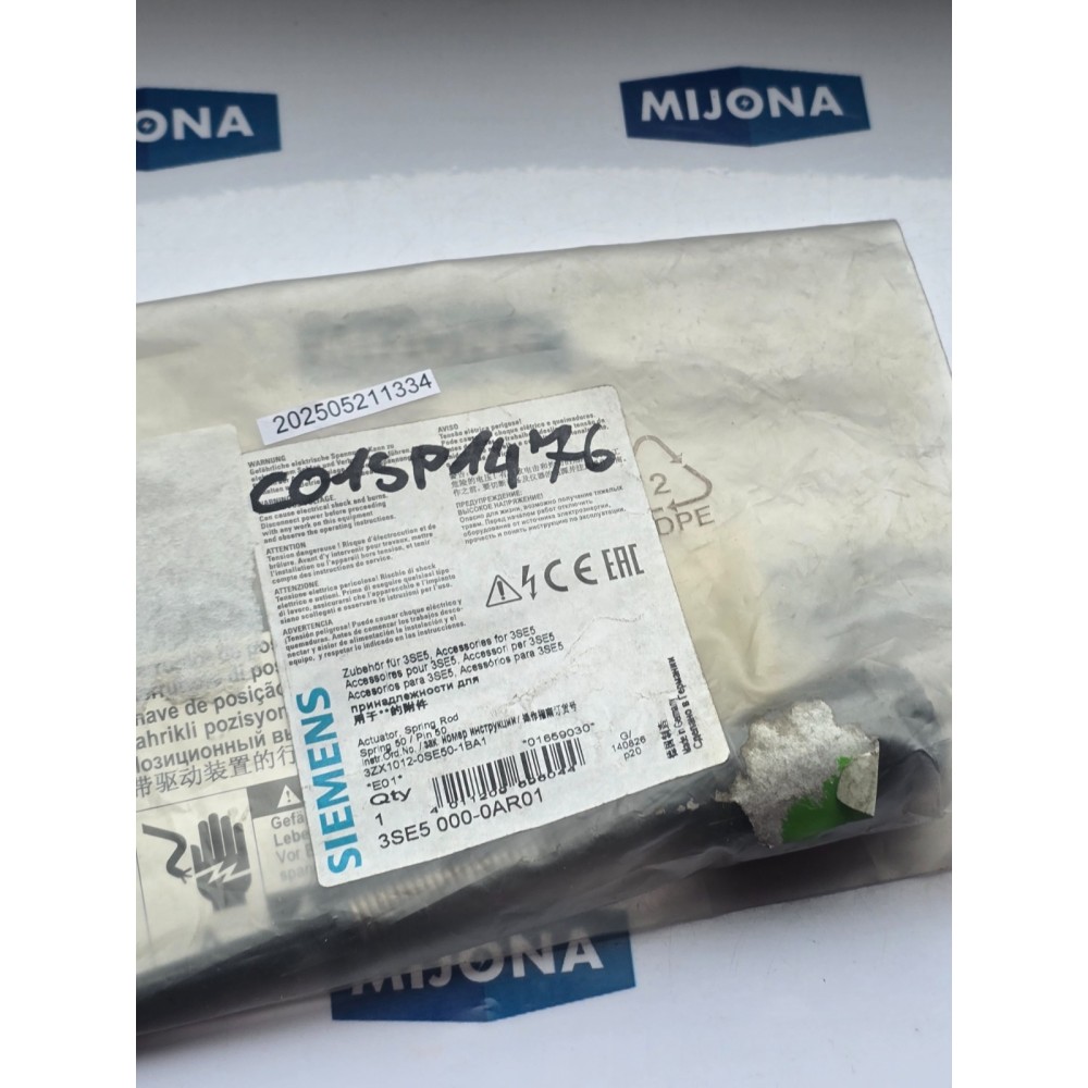 SIEMENS 3SE5 000 0AR01 ACTUATOR SPRING ROD   3SE50000AR01  3SE5000-0AR01 A
