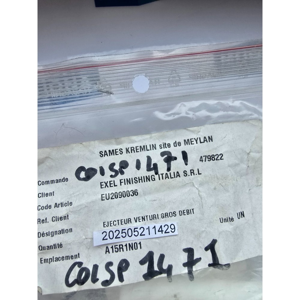 SAMES EU2090036 EJECTEUR VENTURI GROS DEBIT A15R1N01 PRICE FOR 3PSC NEW OL STOCK