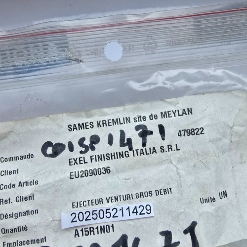 SAMES EU2090036 EJECTEUR VENTURI GROS DEBIT A15R1N01 PRICE FOR 3PSC NEW OL STOCK