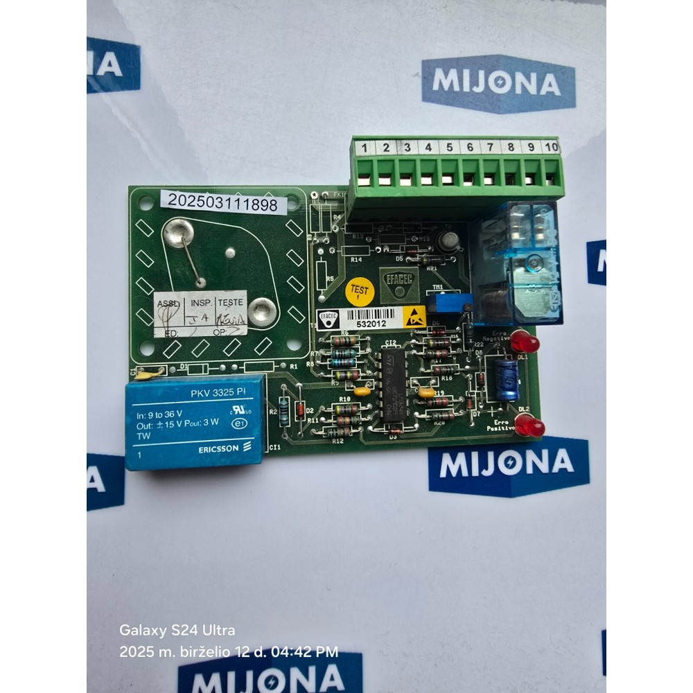 EFACEC 95/0009 BOARD MODULE 532012 TEST EFACEC 95/0009 BOARD MODULE 532012 TEST