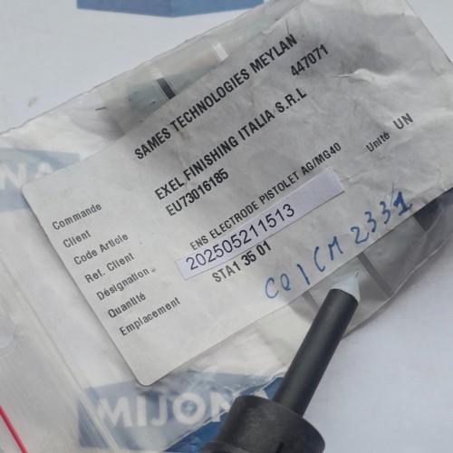 SAMES EU73016185 ENS ELECTRODE PISTOLET AG MG 40 STA1 35 01  NEW OLD STOCK