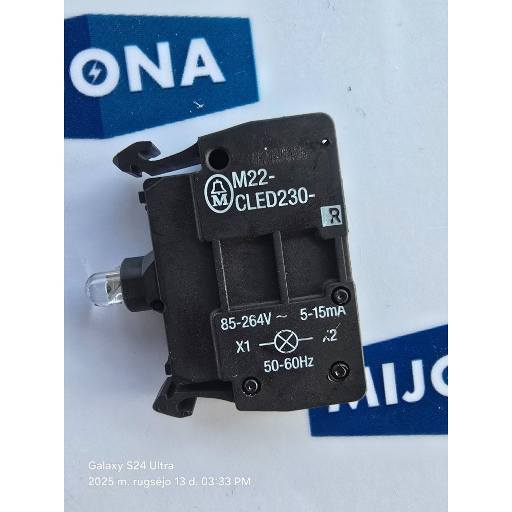 EATON M22 CLED230 85-264V 5-15mA red NEW OLD STOCK EATON M22 CLED230 85-264V 5-15mA red NEW OLD STOCK