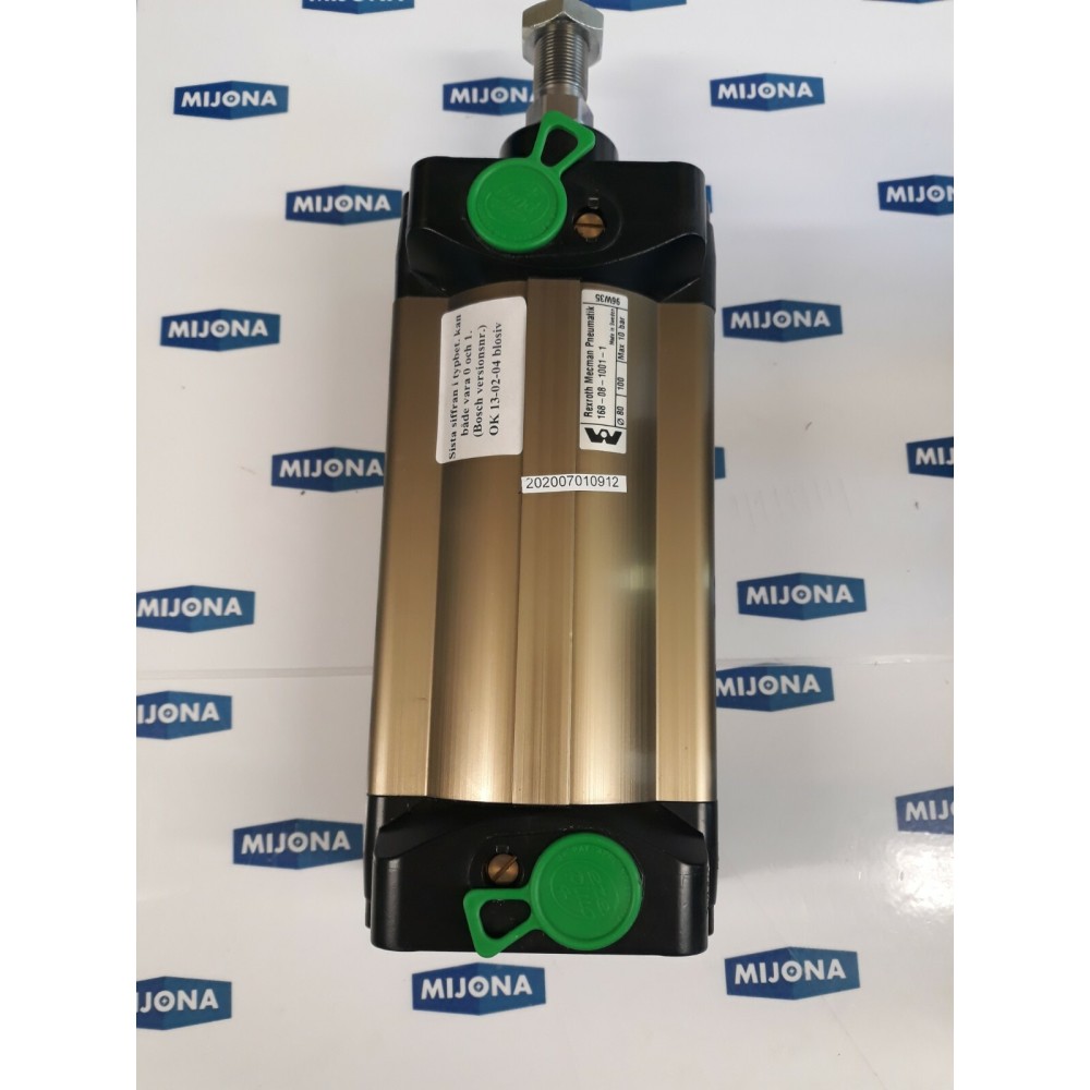 Rexroth Mecman 96W35 Ø 80 10Bar PNEUMATIC CYLINDER 168 08 1001 1 (New old stock)