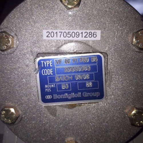 BONFIGLIOLI GEAR SPEED REDUCER VF 86 P1 P80 B5 201080303