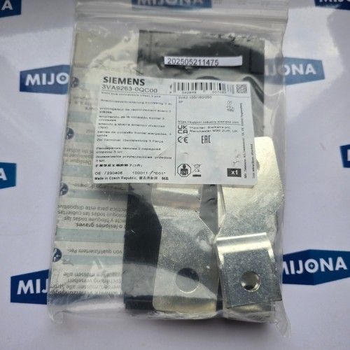 Siemens 3VA9263-0QC00 FRONT BUS CONNECTORS OFFSET 3 PSC NEW OLD STOCK