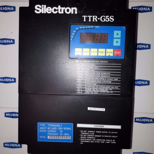 Silectron Type: TTR004G5S-7 200-230V 50-60Hz