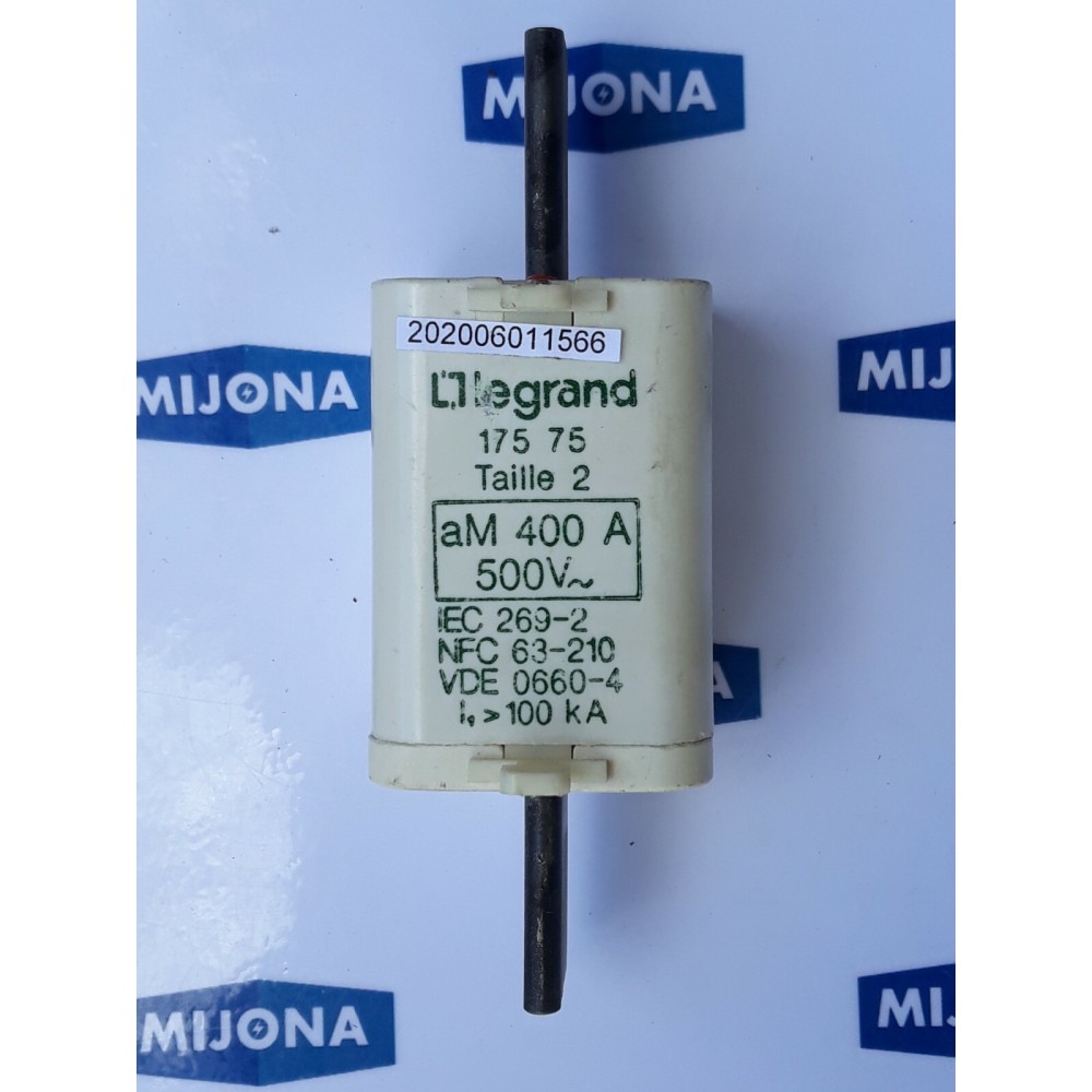 Legrand 175 25 aM 400A T3 500V IEC 269-2 NFC 63-210 VDE0660-4 100kA (old stock)