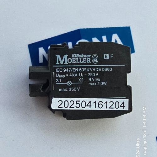 Klöckner Moeller E F 300V AC 2,0W 250V DC LAMP 130V 2,0W