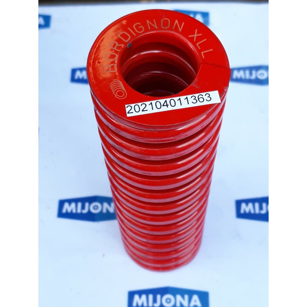BORDIGNON XLL 2002R51176 spring Feder L=176MM red rot (new old stock)