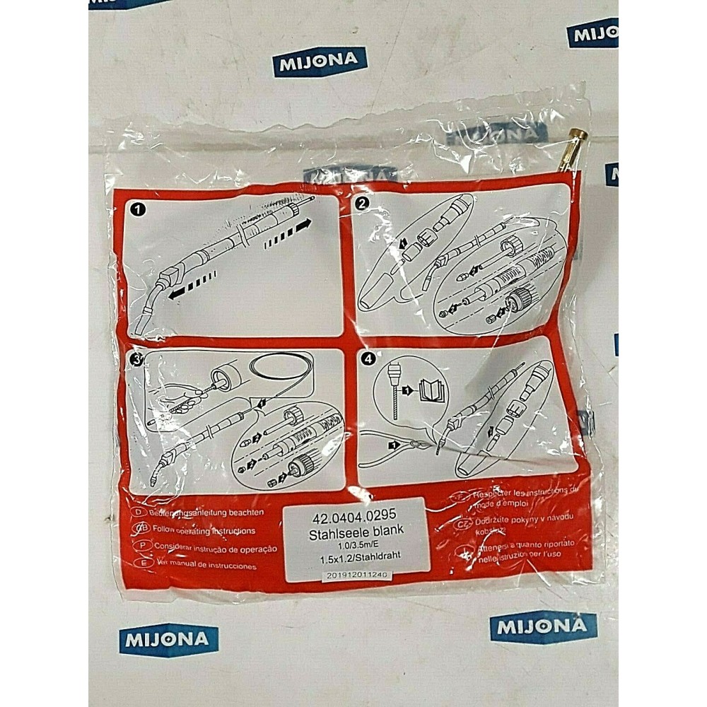 FRONIUS STAHLSEELE BLANK 42 0404 0295 1.0/3.5m/E 1,5X1,2 STEEL WIRE
