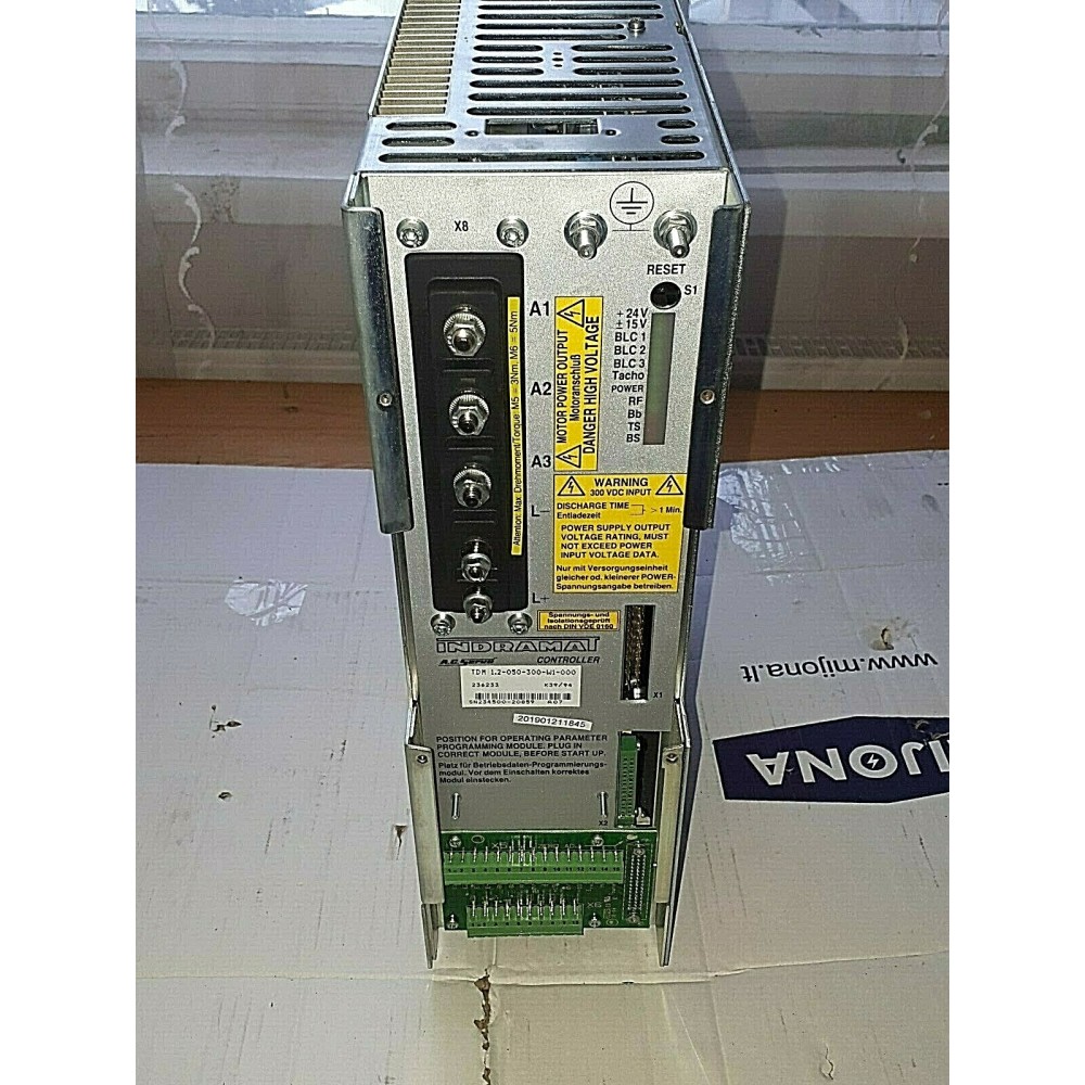 Indramat TDM 1 2 050 300 W1 000 Module Servo Controller Programming