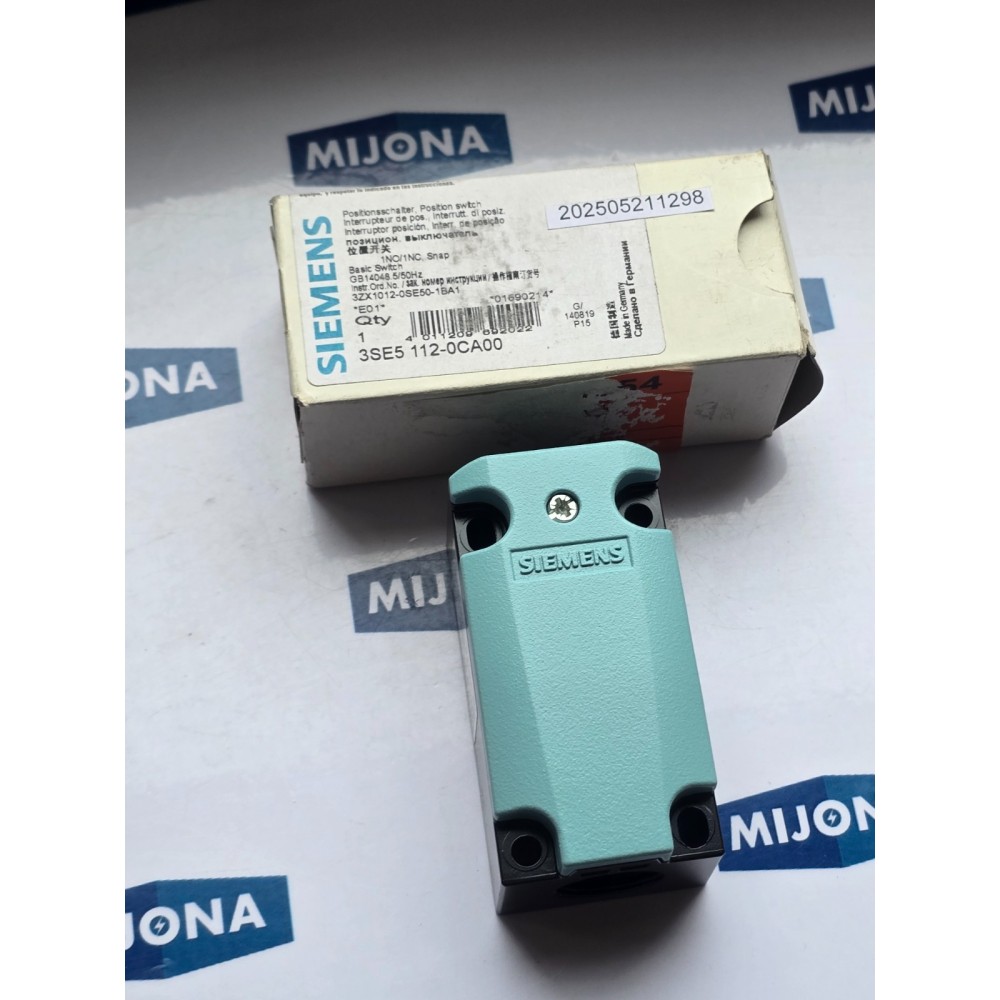 SIEMENS 3SE5 112 0CA00 1NO 1NC POSITON switch 3SE51120CA00 NEW OLD STOCK SIEMENS 3SE5 112 0CA00 1NO 1NC POSITON switch 3SE51120CA00 NEW OLD STOCK