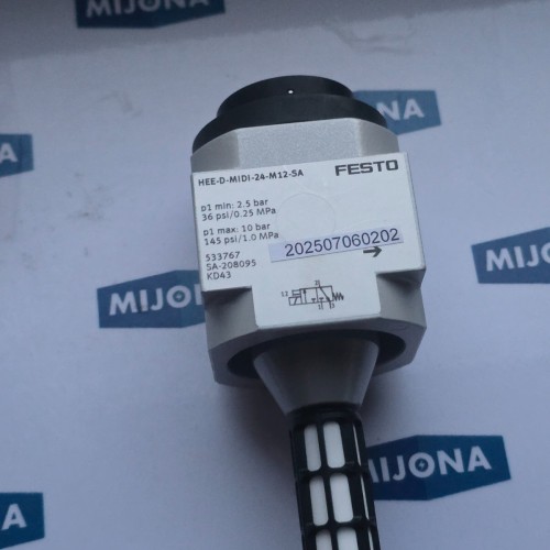 FESTO HEE D MIDI 24 M12 SA ON OFF 533767 HEE-D-MIDI-24-M12-SA NEW OLD STOCK FESTO HEE D MIDI 24 M12 SA ON OFF 533767 HEE-D-MIDI-24-M12-SA NEW OLD STOCK
