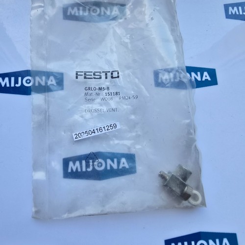 Festo GRLO M5 B 151181 VALVE Festo GRLO M5 B 151181 VALVE
