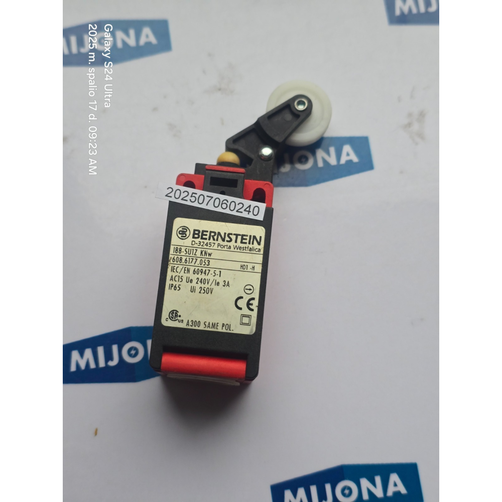BERNSTEIN I88 SU1Z KNw 608.6177.053 LIMIT SWITCH BERNSTEIN I88 SU1Z KNw 608.6177.053 LIMIT SWITCH