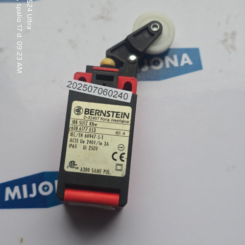 BERNSTEIN I88 SU1Z KNw 608.6177.053 LIMIT SWITCH BERNSTEIN I88 SU1Z KNw 608.6177.053 LIMIT SWITCH