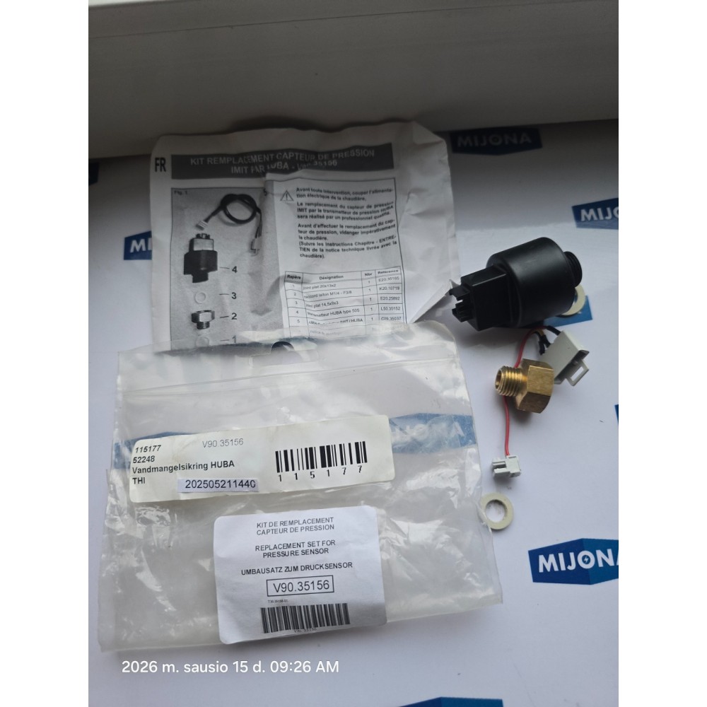 HUBA VANDMANGELSIKRING V90 35156 SET FOR PRESSURE SENSOR (NEW OLD STOCK)