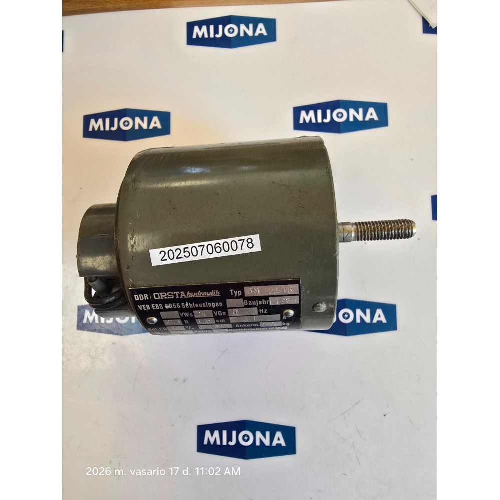 DDR ORSTA HYDRAULIK VEB EBS 6056 SCHLEUSIINGEN TYP GM 2,5/3 CONTROL MAGNET