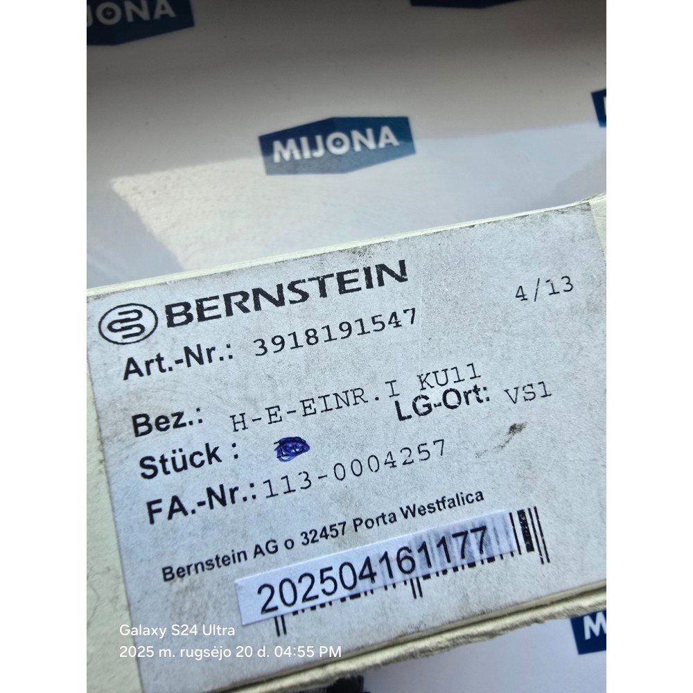 BERNSTEIN H-E-EINR 3918191547 NEW OLD STOCK BERNSTEIN H-E-EINR 3918191547 NEW OLD STOCK